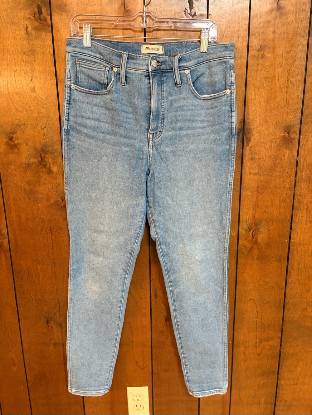 Madewell High-Rise Light Wash Blue Jeans